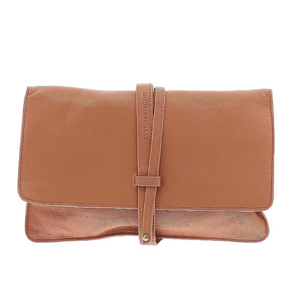 Cynthia Vincent Leather Clutch